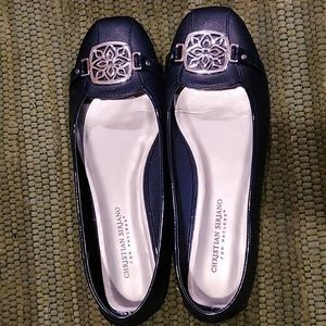 Navy Flats Size 10